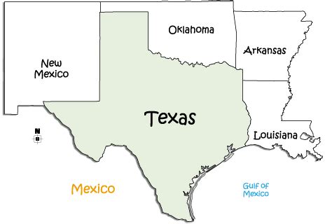 States That Border Texas Map | Business Ideas 2013