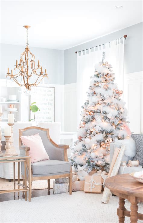 Blush Pink Christmas Tree Decorations