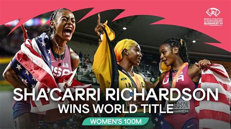 Sha Carri Richardson Blazes To 100m Gold World Athletics