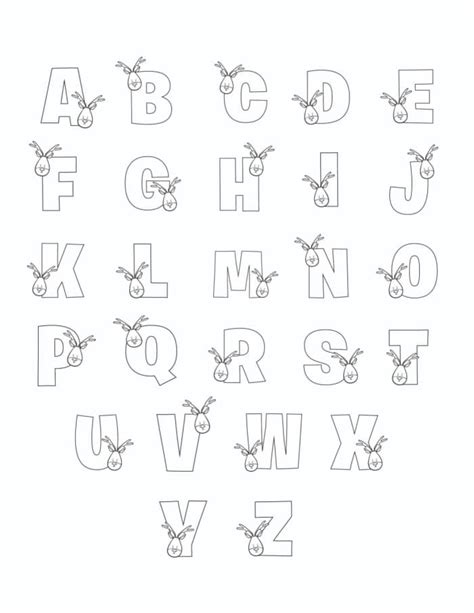 Printable Cute Bubble Letters Alphabet