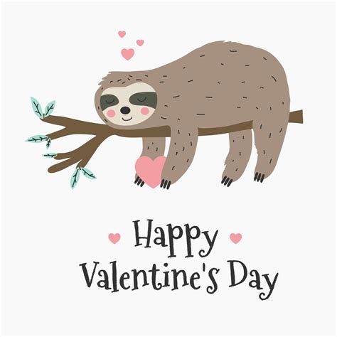 Sloth Love Vector 284084 Vector Art At Vecteezy