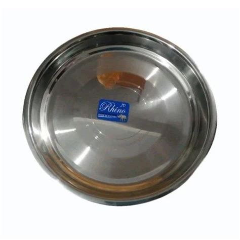 Mirror 12inch Silver Stainless Steel Parat For To Serve Food At Rs 218