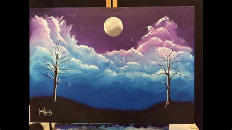 Easy Moon Painting Tutorial