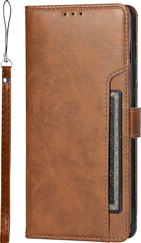 Saharacase Genuine Leather Folio Wallet Case For Samsung Galaxy S