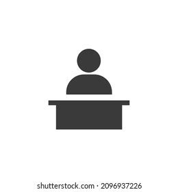 Worker Icon Black White Vector Graphic Stock Vector (Royalty Free ...