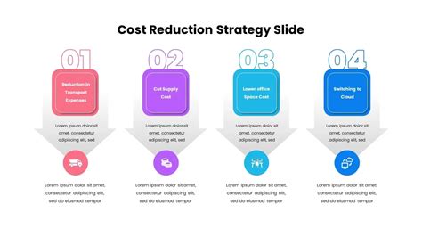 Cost Reduction Strategy Slide Template Slidebazaar