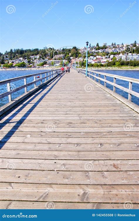 Historic Pier In White Rock British Columbia Canada Editorial Stock