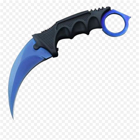 Karambit Karambitlore Blue Sticker Csgo Knife Karambit Png Emoji