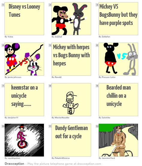 Disney vs Looney Tunes - Drawception