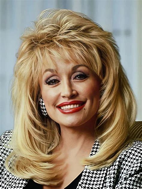 Dolly Parton Hairstyle Middle Length Capless Synthetic Wig