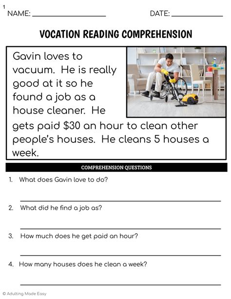 Wh Question Worksheets Reading Comprehension Worksheets Library