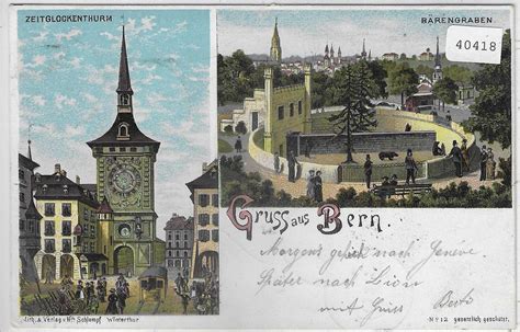 Gruss Aus Bern B Rengraben Schlumpf Litho Kaufen Auf Ricardo