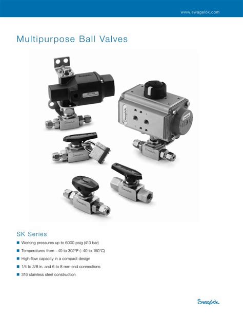 Pdf Multipurpose Ball Valves Swagelok Pdf Filemultipurpose Ball