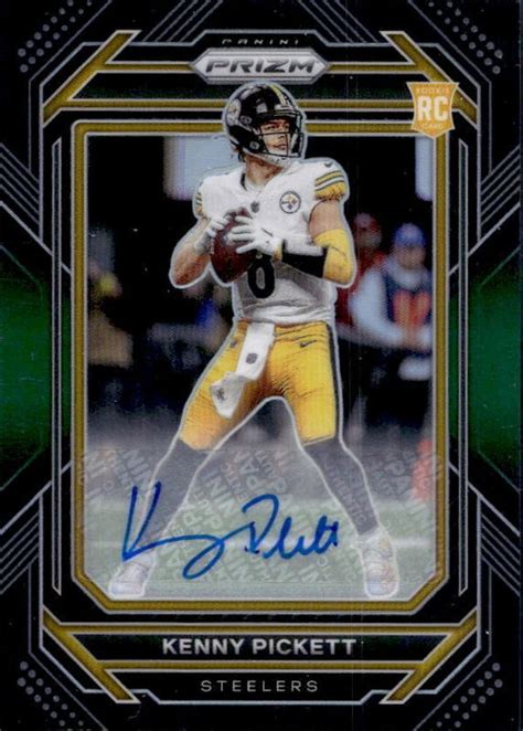 Kenny Pickett 2022 Chronicles PB 6 Prizm Black Signatures Green 49