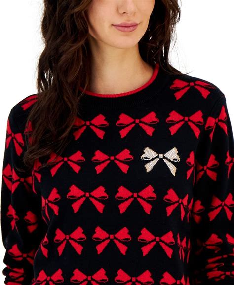 Charter Club Women S Bow Sweater Created For Macy S And Reviews Sweaters Women Macy S