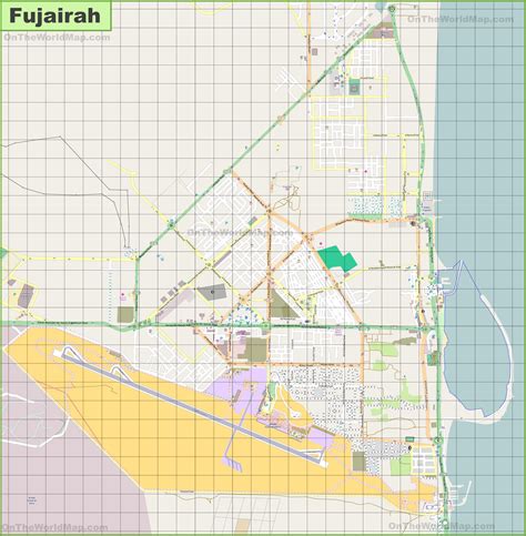 Fujairah city map