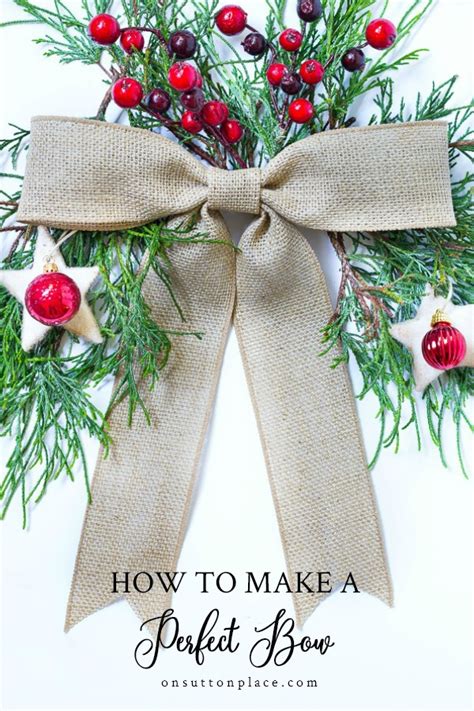 How To Make A Bow For A Wreath On Sutton Place