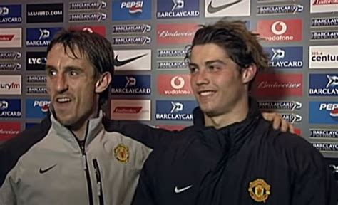 Footage Shows Teenage Cristiano Ronaldo Being Helped Out By Gary Neville In Very First