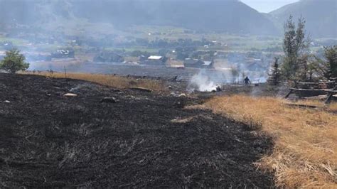 Structures Threatened After Wildfire Breaks Out Near Eden In Weber County