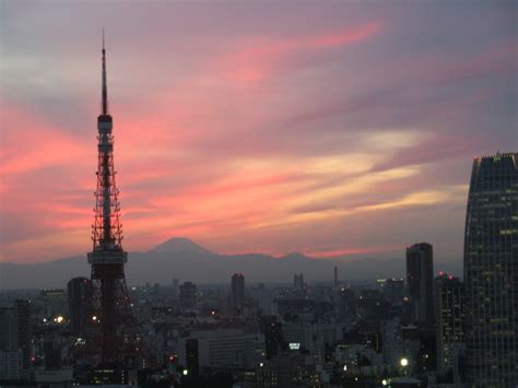 Mount Fuji And Tokyo Tower A Rare View Of Mount Fuji From Flickr