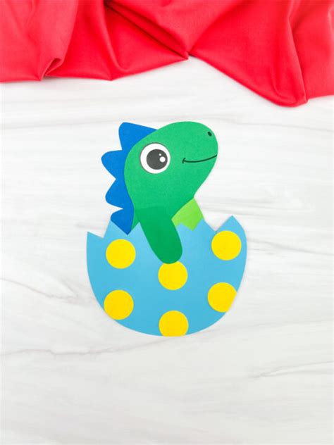 Dinosaur Egg Craft For Kids Free Template