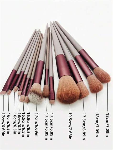 13 pièces Portable Set De Pinceaux À Maquillage 1 pièce Sac De