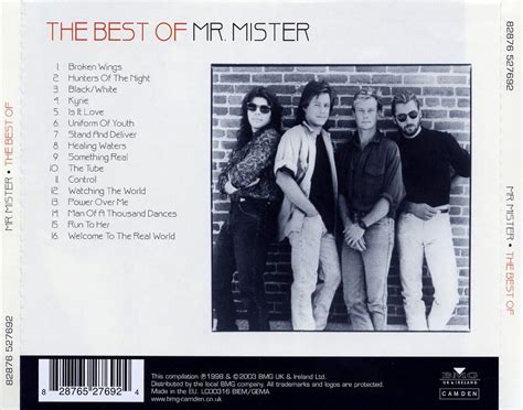 Car Tula Trasera De Mr Mister The Best Of Mr Mister 2003 Portada