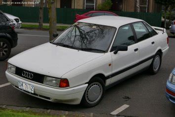 1986 1988 Audi 80 B3 Typ 89 89Q 8A 1 6 D 54 Hp Technical Specs