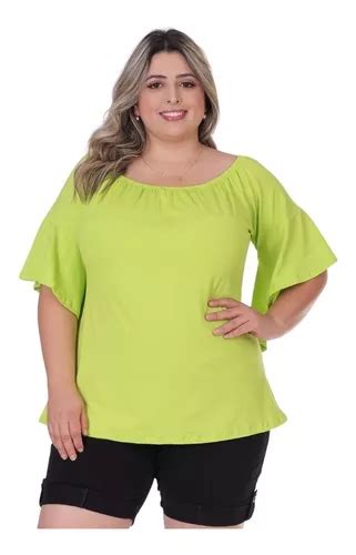 Blusinha Ciganinha Para Gordinhas Ombro A Ombro Plus Size