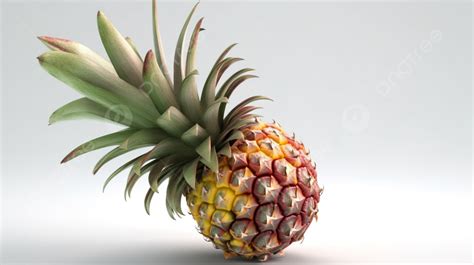 3d Fruit Model Of Pineapple 3d Model Background Pineapple 3d Model 3d