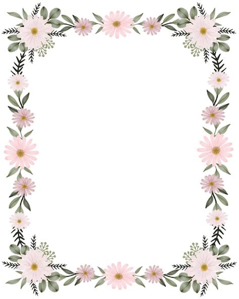 Pink Daisy Border