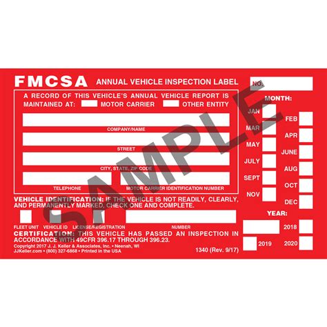 20 Annual Vehicle Inspection Stickers - Walmart.com - Walmart.com