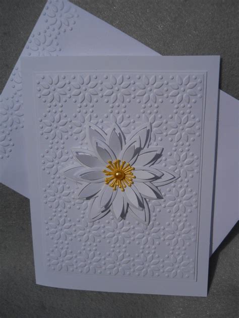 Handmade Card White Daisy Flower Flower Card Single Flower Very