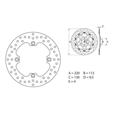 Disque De Frein Brembo Brembo Serie Oro Rond Fixe 68B40754 Au Meilleur