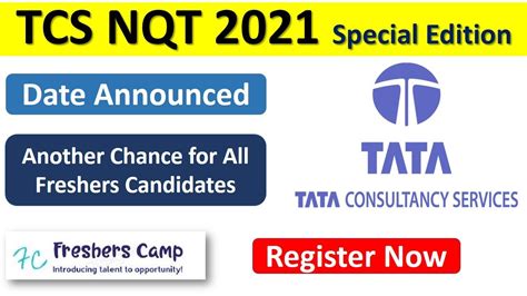 TCS NQT 2021 Registration TCS Off Campus Drive For 2019 2020 Batch