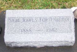 Siebe Rawls Fortenberry M Morial Find A Grave