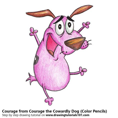 Courage The Cowardly Dog Drawing at PaintingValley.com | Explore ...