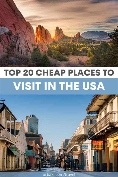 Top 20 Cheap Places to Visit in the USA