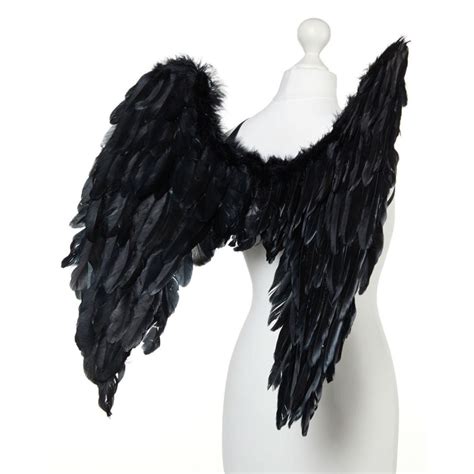 Fallen Angel Black Wings - 65cm | Party Delights