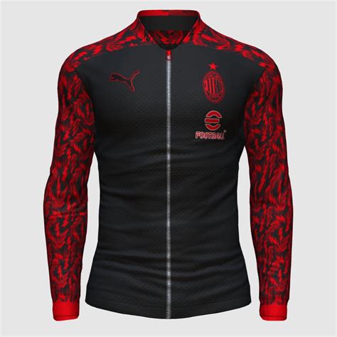 AC Milan UCL Anthem Jacket FIFA 23 Kit Creator Showcase