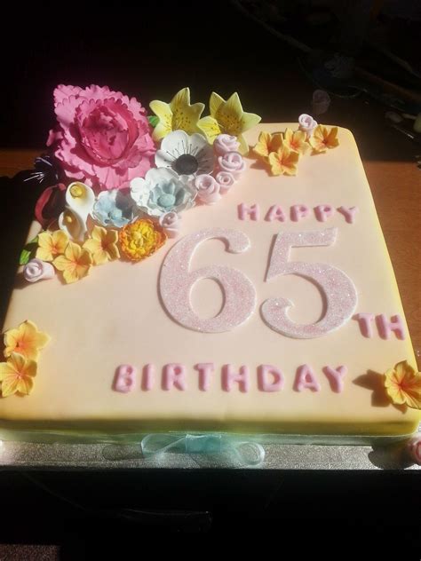 Happy 65th Birthday Cake Topper