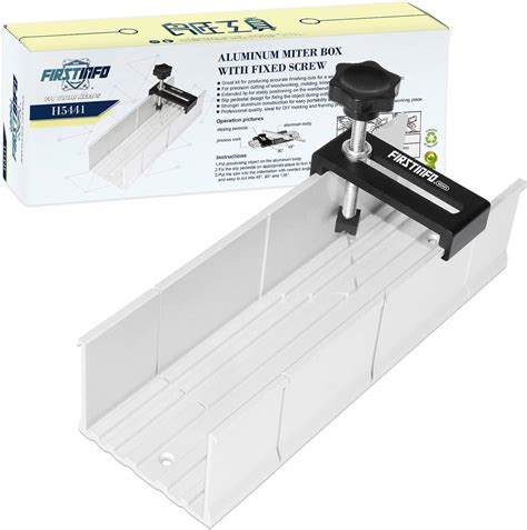 Firstinfo Metal Mitre Box Aluminum Mitre Box 2 Inch X 3 Inch With Fix