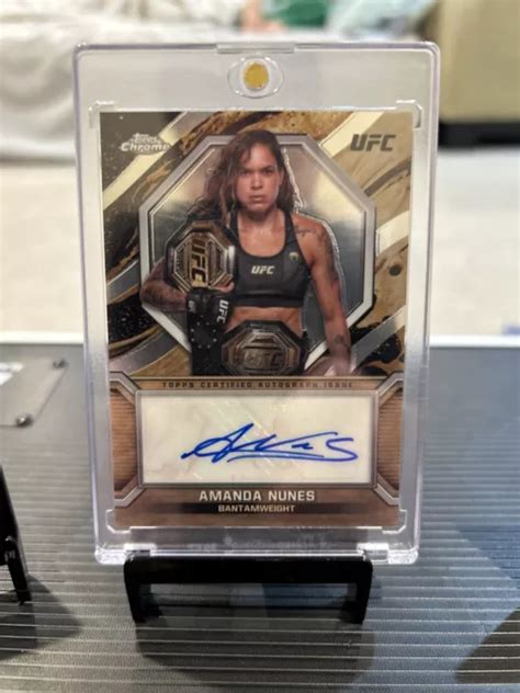 Amanda Nunes Topps Cromato Ufc Marks Of Champions Autografo Sf