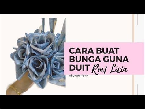 Cara Nak Buat Jambangan Bunga Duit