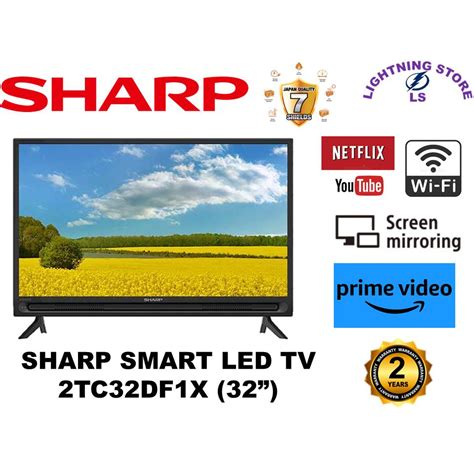 SHARP 32 INCH INCI SMART HD LED TV 2TC32DF1X YOUTUBE NETFLIX