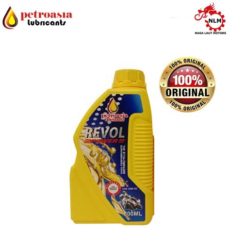 Jual PETROASIA Oli Revol 4T Power SAE 20W40 API SF 0 8L Shopee Indonesia