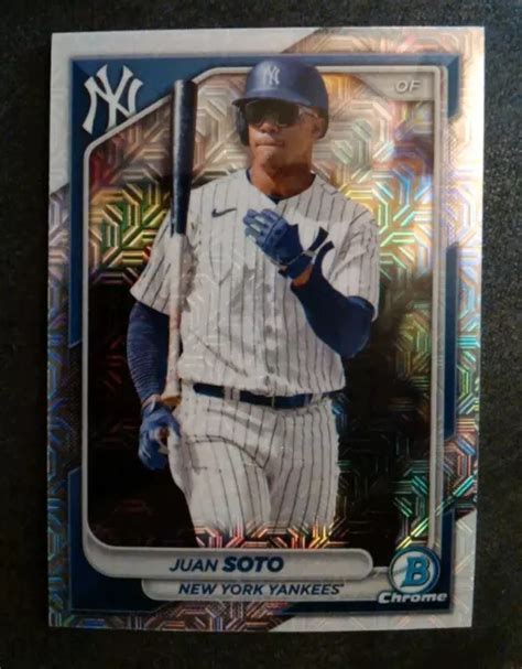 JUAN SOTO 2024 Bowman Rifrattore Mojo Cromato 78 Yankees EUR 1 83