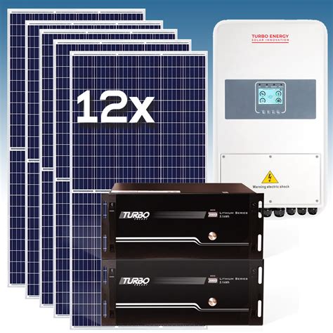 Kit Solar Fotovoltaico Kwh Dia Con Bater As De Litio Kwh V