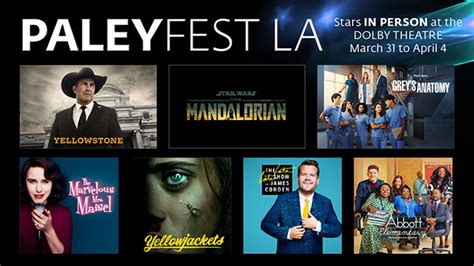 The Paley Center for Media Announces Full Lineup for PaleyFest LA 2023 ...