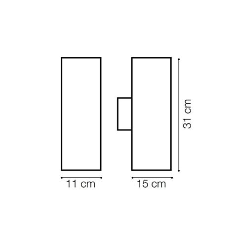 Ideal Lux Gun Ap Big Lampada Da Parete Cilindrica